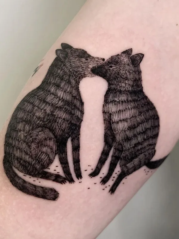 black and grey blackwork татуировка на forearm #44389 | Тату мастер Костя Маэстро