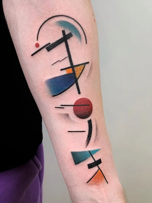 color abstract татуировка на forearm #44377 | Тату мастер Костя Маэстро