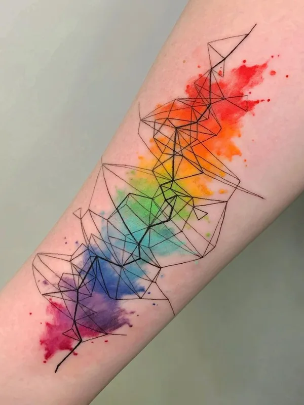 color watercolor татуировка на forearm #44383 | Тату мастер Костя Маэстро