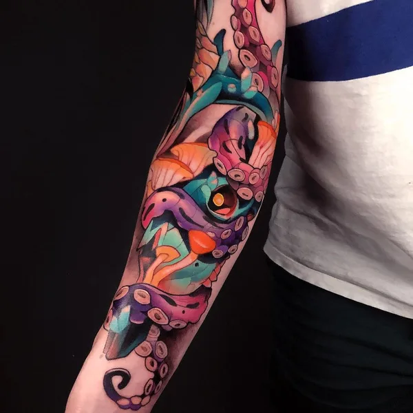 Neo Traditional tattoo by Carlos Breakone in Porto