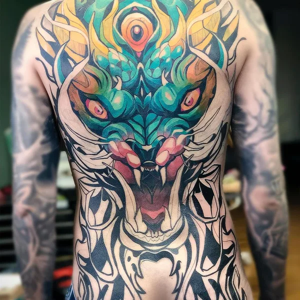 Neo Traditional tattoo by Carlos Breakone in Porto