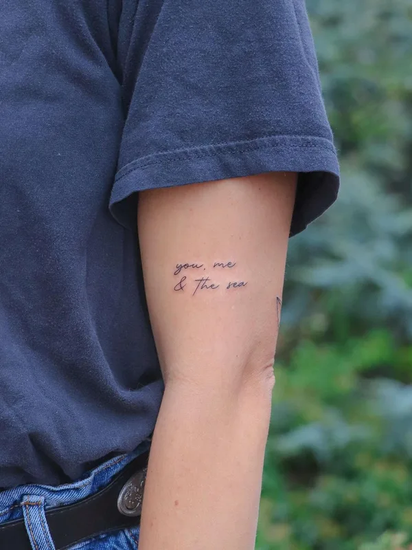 black fineline татуировка на inner arm #44440 | Тату мастер Zaya
