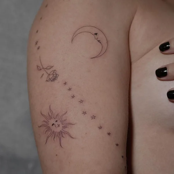 Minimalism tattoo by Jake Nowicz in Milano