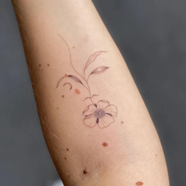 Minimalism tattoo by Jake Nowicz in Milano