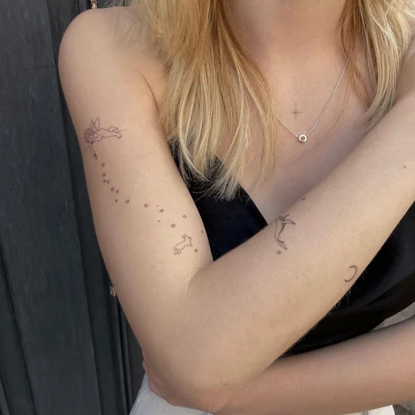 Minimalism tattoo by Jake Nowicz in Milano