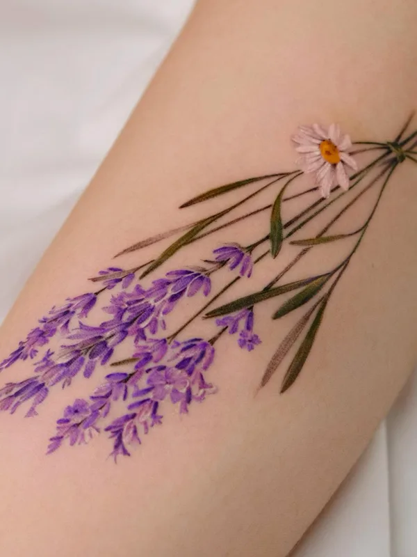 female color watercolor, realism, botanic 타투 부위 forearm #60073 | 타투이스트 Svetlana Ehrt