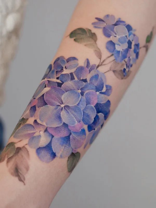 female color watercolor, realism, botanic 타투 부위 forearm #60068 | 타투이스트 Svetlana Ehrt