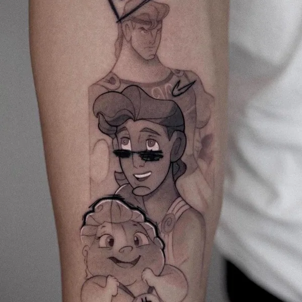 Illustrative tattoo by Yurici_tattoo in Milano