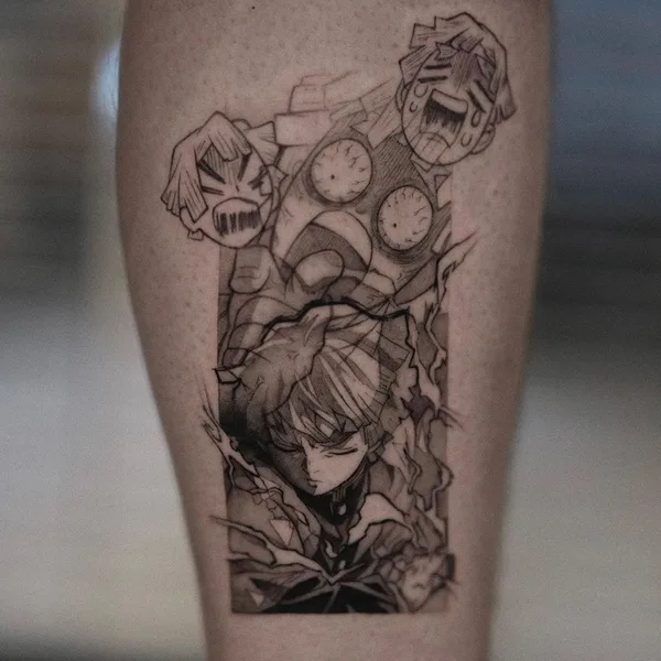Illustrative tattoo by Yurici_tattoo in Milano