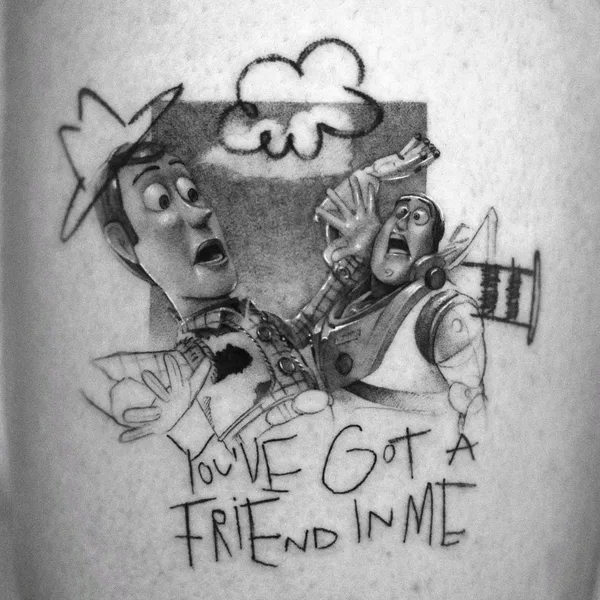 Illustrative tattoo by Yurici_tattoo in Milano