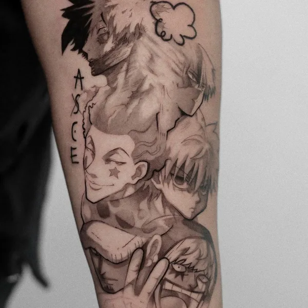 Illustrative tattoo by Yurici_tattoo in Milano
