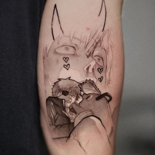 Illustrative tattoo by Yurici_tattoo in Milano
