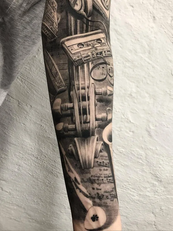 black and grey realism татуировка на forearm #34334 | Тату мастер Ellen Westholm