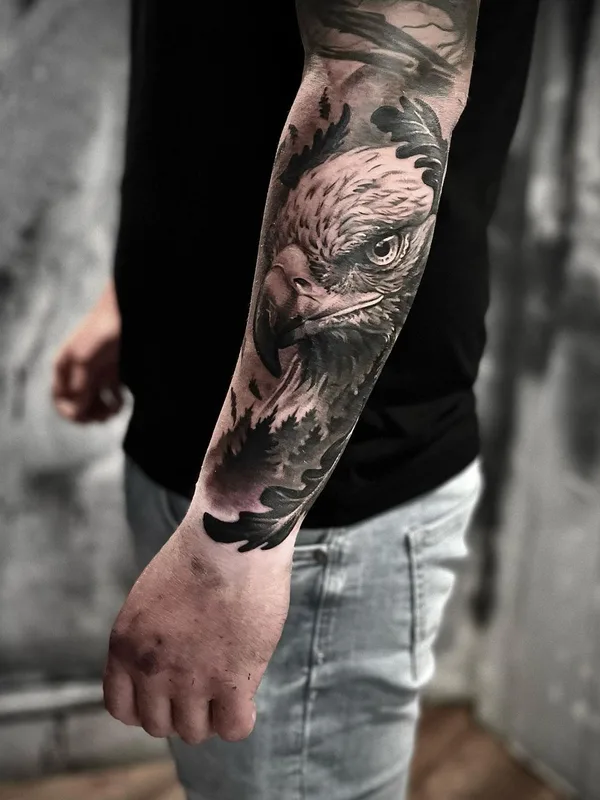 black and grey realism Tatuaggio su full sleeve #60998 | Tatuatore Ralf Monnerup