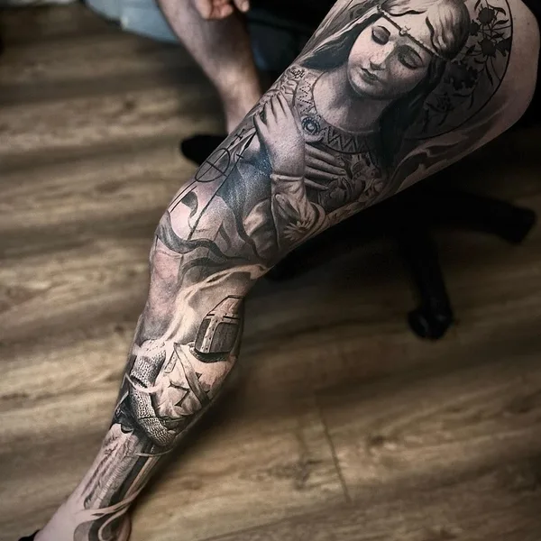 Realism tattoo by Ralf Monnerup in København