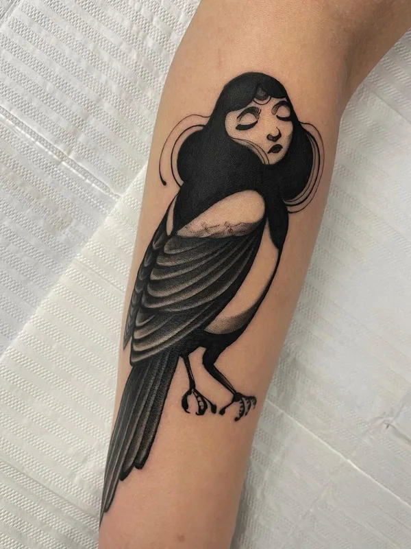 black blackwork татуировка на forearm #61011 | Тату мастер Camomila