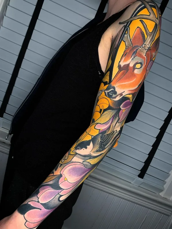 color japanese Tatuaggio su full sleeve #61062 | Tatuatore rb.tattoo