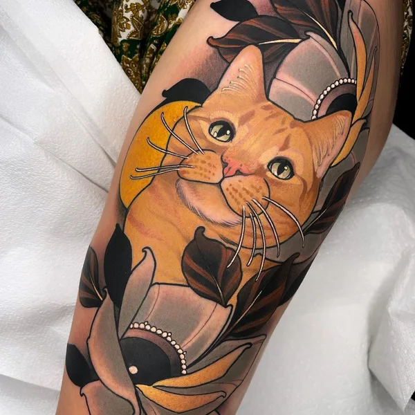 Neo Traditional tattoo by rb.tattoo in Deerfield Beach