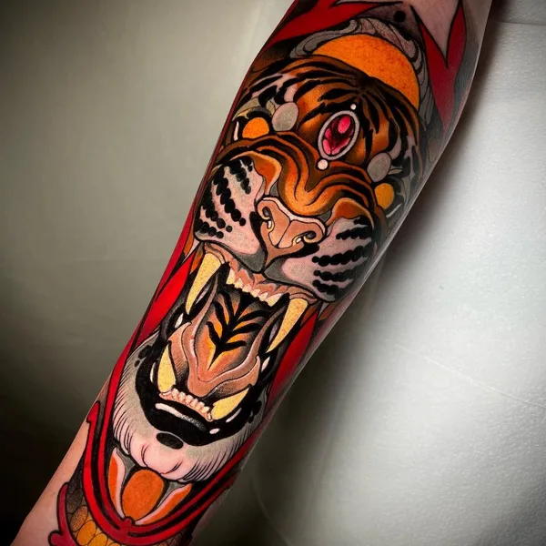 Neo Traditional tattoo by rb.tattoo in Deerfield Beach