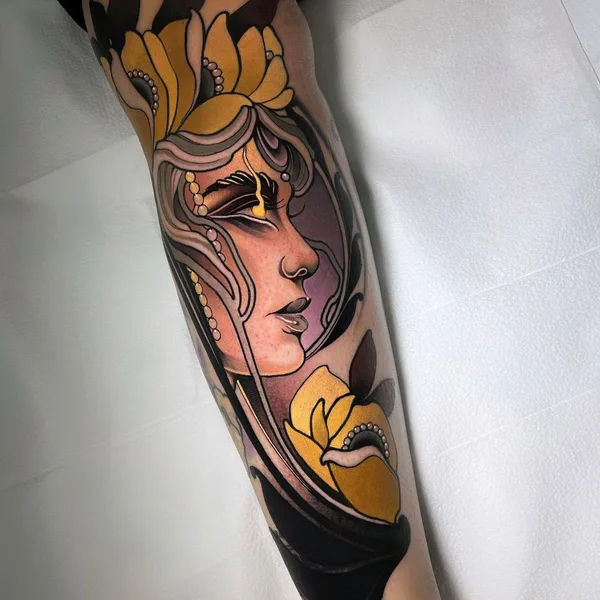 Neo Traditional tattoo by rb.tattoo in Deerfield Beach