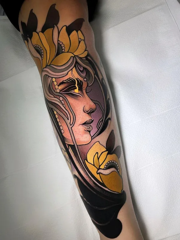 color neo traditional Tatuaggio su forearm #61061 | Tatuatore rb.tattoo