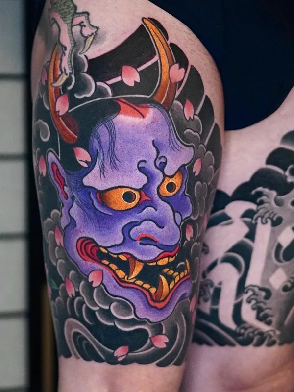 color japanese Tatuaggio su thigh #61079 | Tatuatore baki_ots