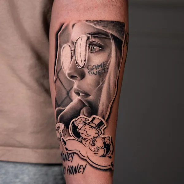 Realism tattoo by Dani Ginzburg in Tel Aviv - Jaffa
