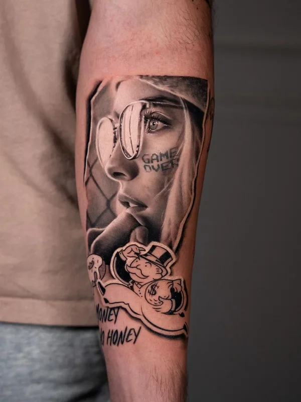Realism tattoo by Dani Ginzburg in Tel Aviv - Jaffa