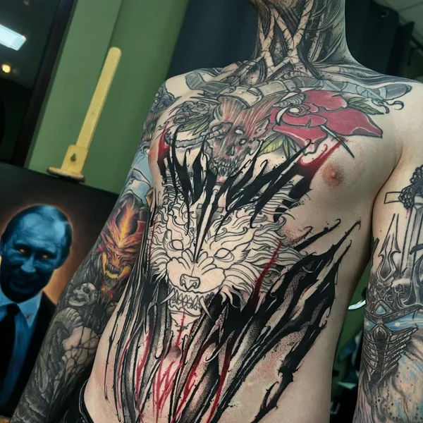 Леттеринг tattoo by Никита Ермачек in Москва