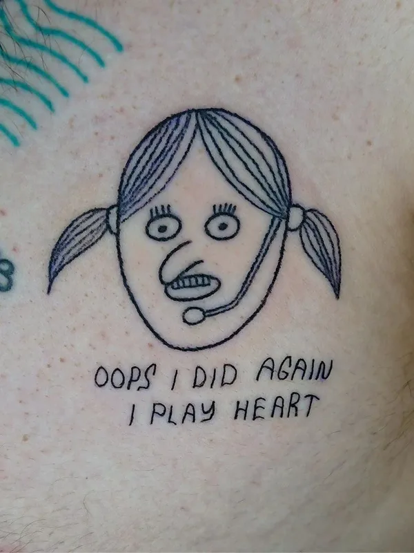 black linework tattoo on chest #34819 | Tattoo Artist Tato Coco