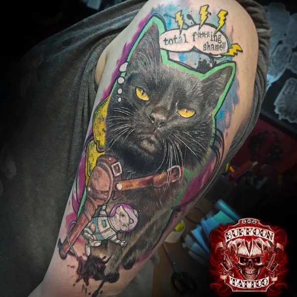 miniature tattoo by BUFFOON-TATTOO studio in Уфа