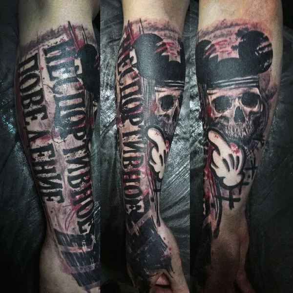 miniature tattoo by BUFFOON-TATTOO studio in Уфа