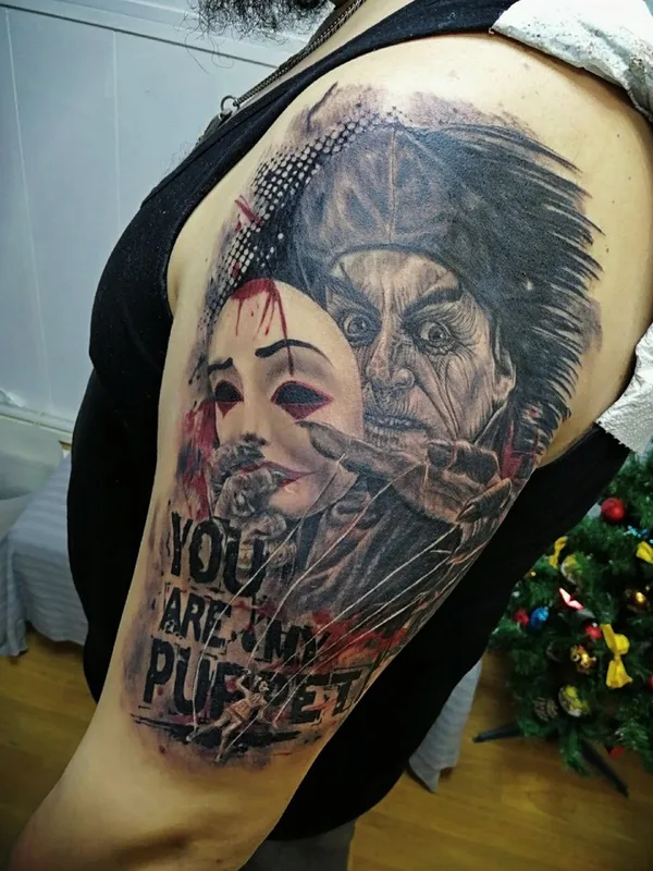 color realism tattoo auf upper arm #64090 | Tätowierer BUFFOON-TATTOO studio