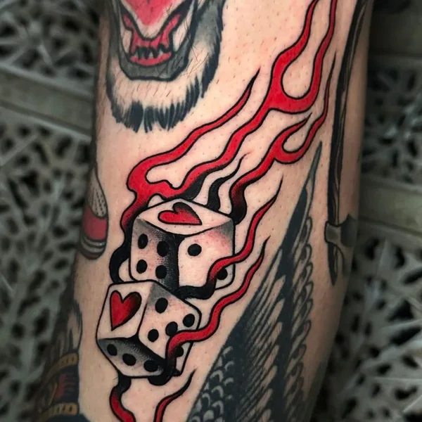 Traditional tattoo by Mattia Esposito in Roma