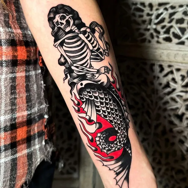 Traditional tattoo by Mattia Esposito in Roma