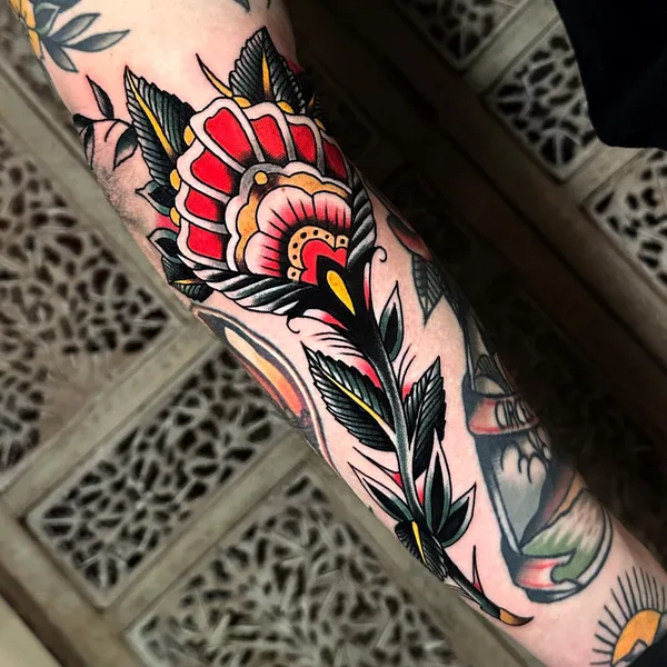 Traditional tattoo by Mattia Esposito in Roma