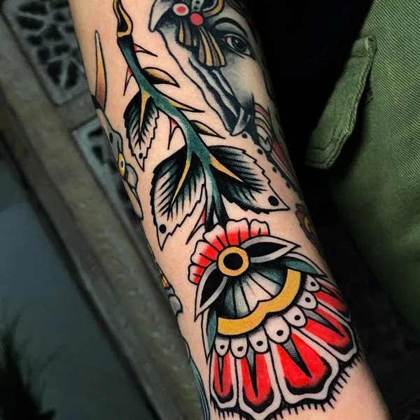 Traditional tattoo by Mattia Esposito in Roma