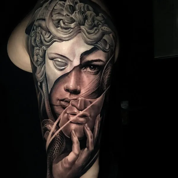 Реализм tattoo by Евгений Швырев in Москва