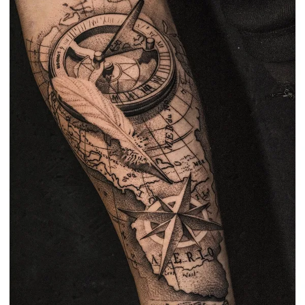 whipshading tattoo by Олег Романов in Владимир
