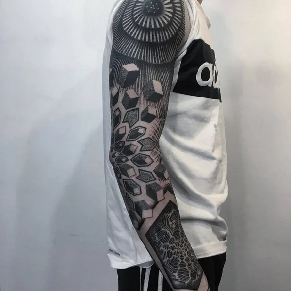 Dotwork tattoo by Daniele Lo Scritto in Zürich