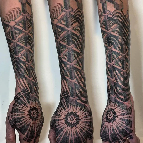 Dotwork tattoo by Daniele Lo Scritto in Zürich