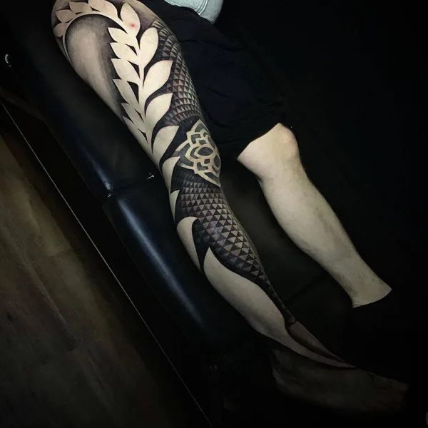 Ornamental tattoo by John Del-Pinto in Bournemouth