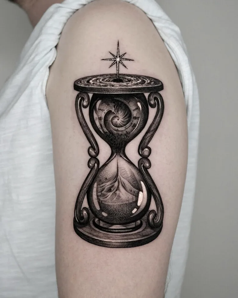 hourglass tattoo