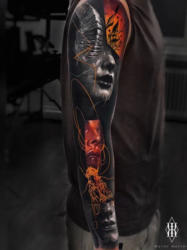 color realism tattoo on full sleeve #34366 | Tattoo Artist Waler Montero
