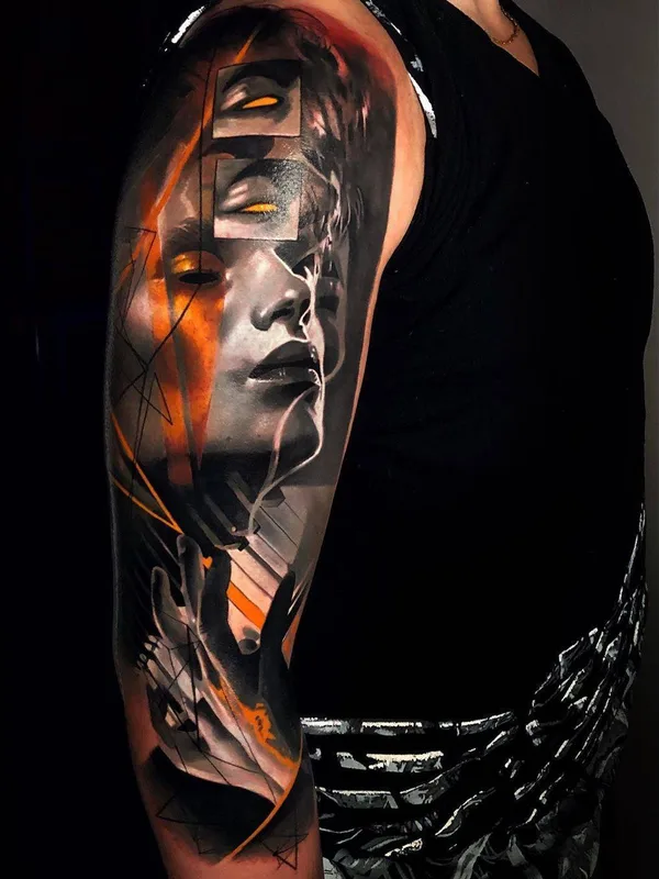 color realism tattoo on full sleeve #34357 | Tattoo Artist Waler Montero