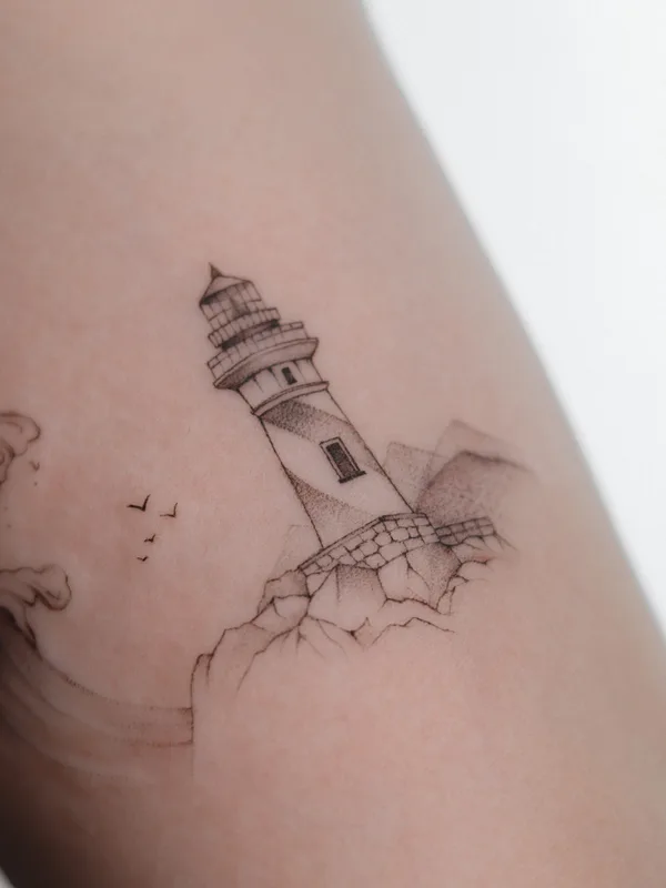 black and grey fineline татуировка на forearm #61119 | Тату мастер Lera Shevtsova