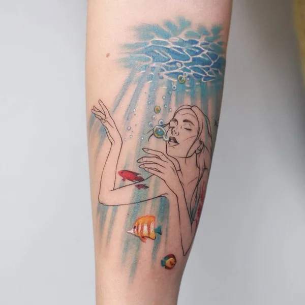 Author's Style tattoo by Deborah Genchi in Bari