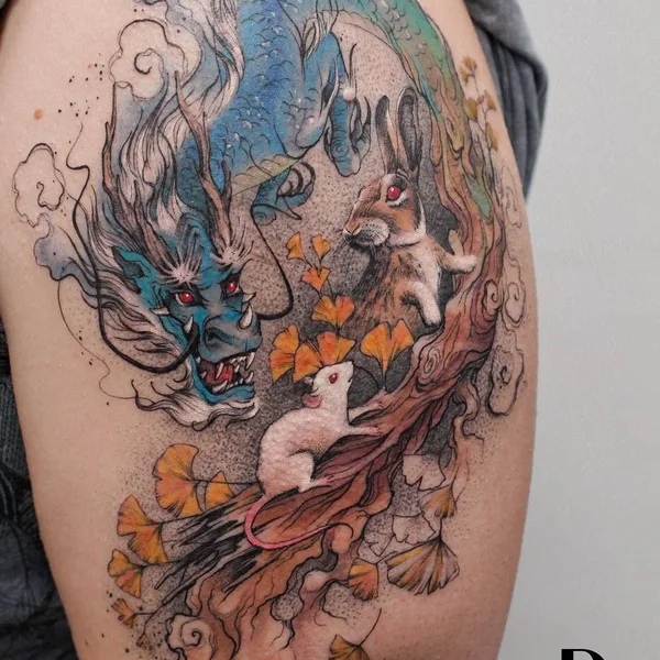 Author's Style tattoo by Deborah Genchi in Bari