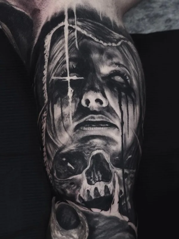 black and grey black and grey татуировка на forearm #64128 | Тату мастер Тимур Румит