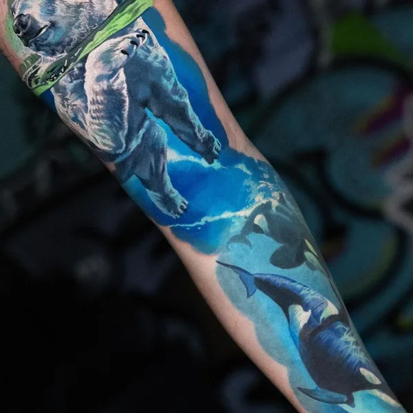 Realism tattoo by Denis Sivak in New York City